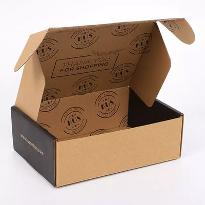 Foldable Recycled Craft Paper Brown Corrugated Cardboard Boxes