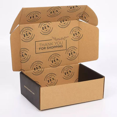 Foldable Recycled Craft Paper Brown Corrugated Cardboard Boxes